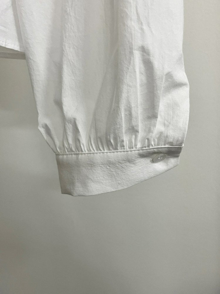 Emelia Pintuck white blouse