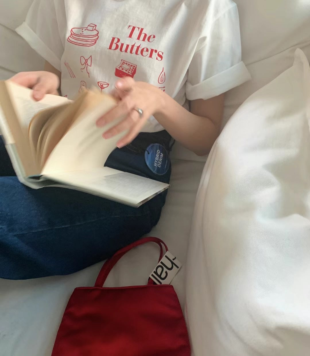 Joy The butters t-shirt (red text)