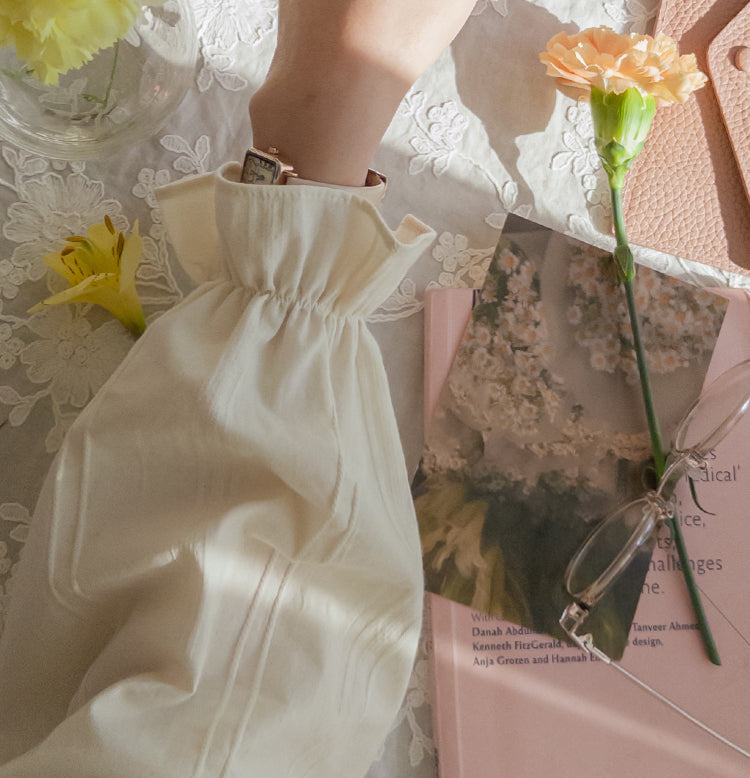 Estelle flower crochet collar blouse