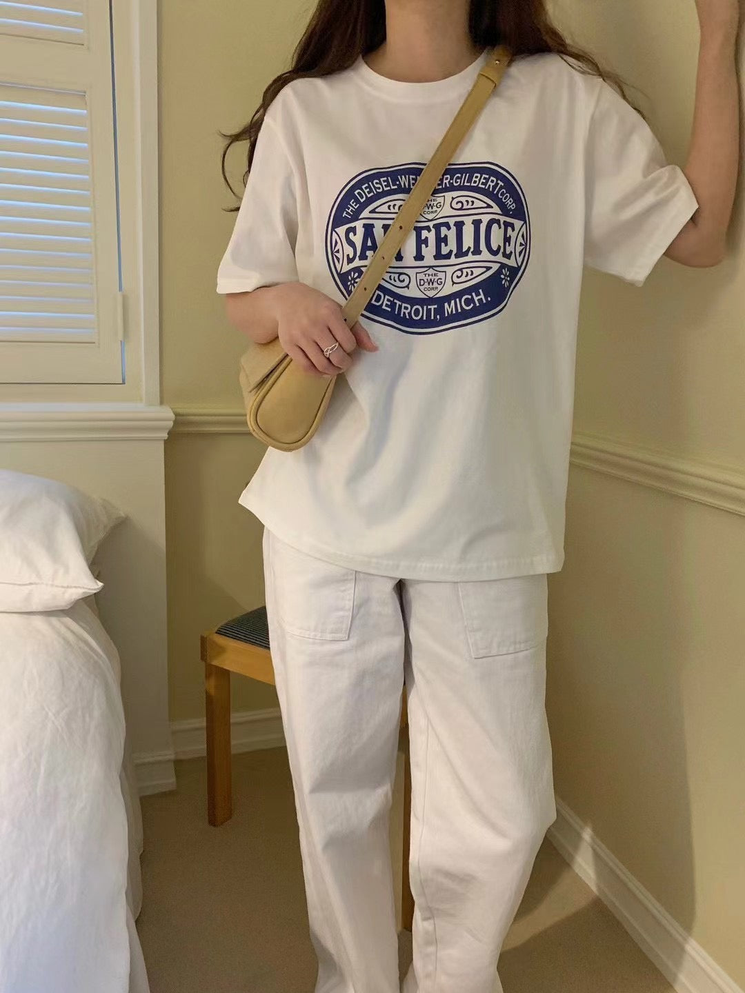 Summer San Felice t-shirt (blue text)