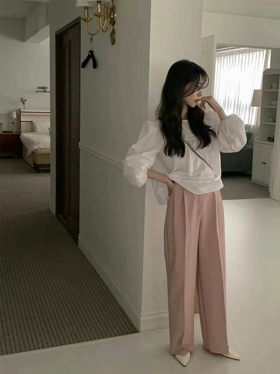 Eileen long sleeve blouse (white)