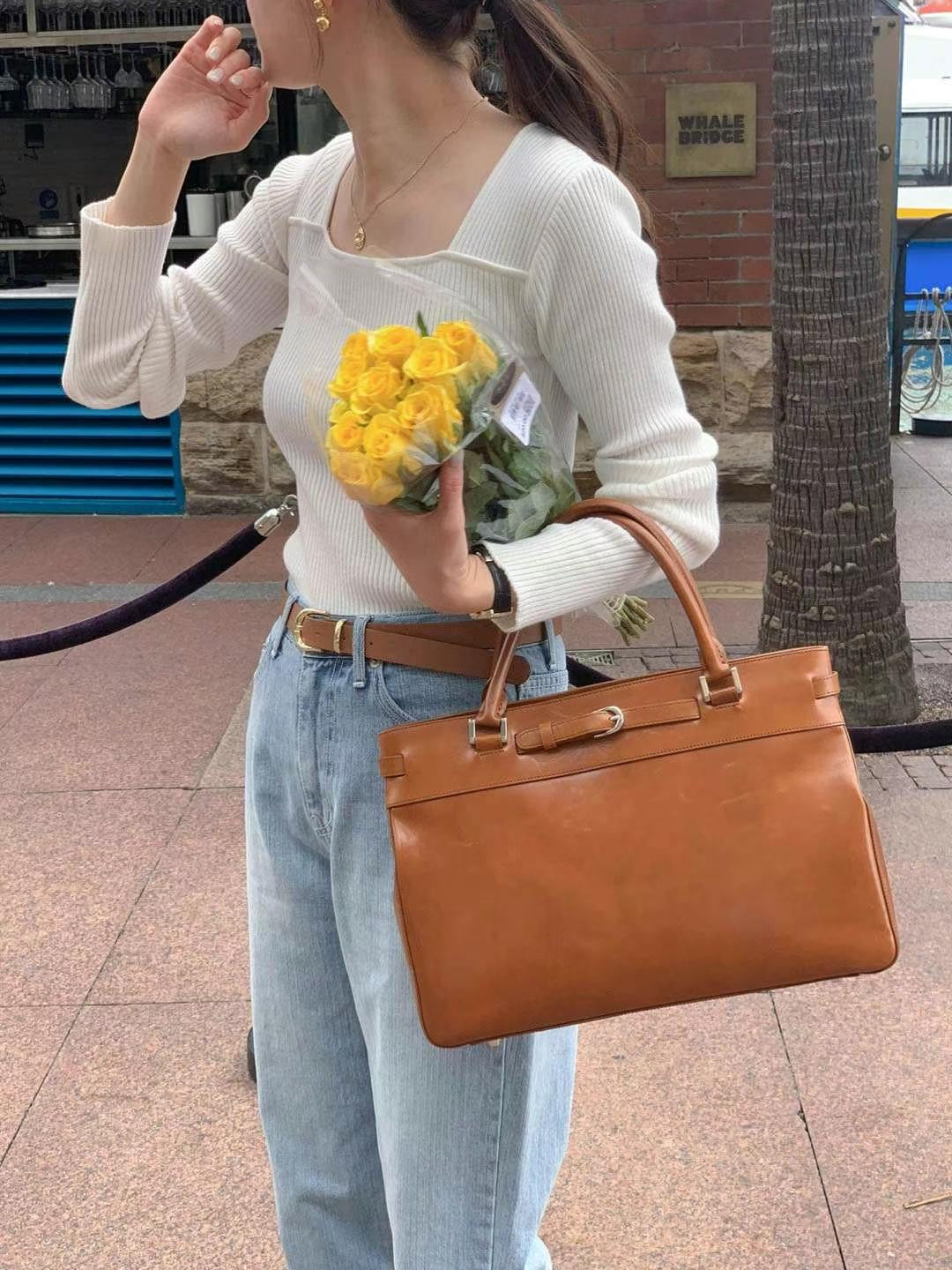 Faye square neck blouse (white)