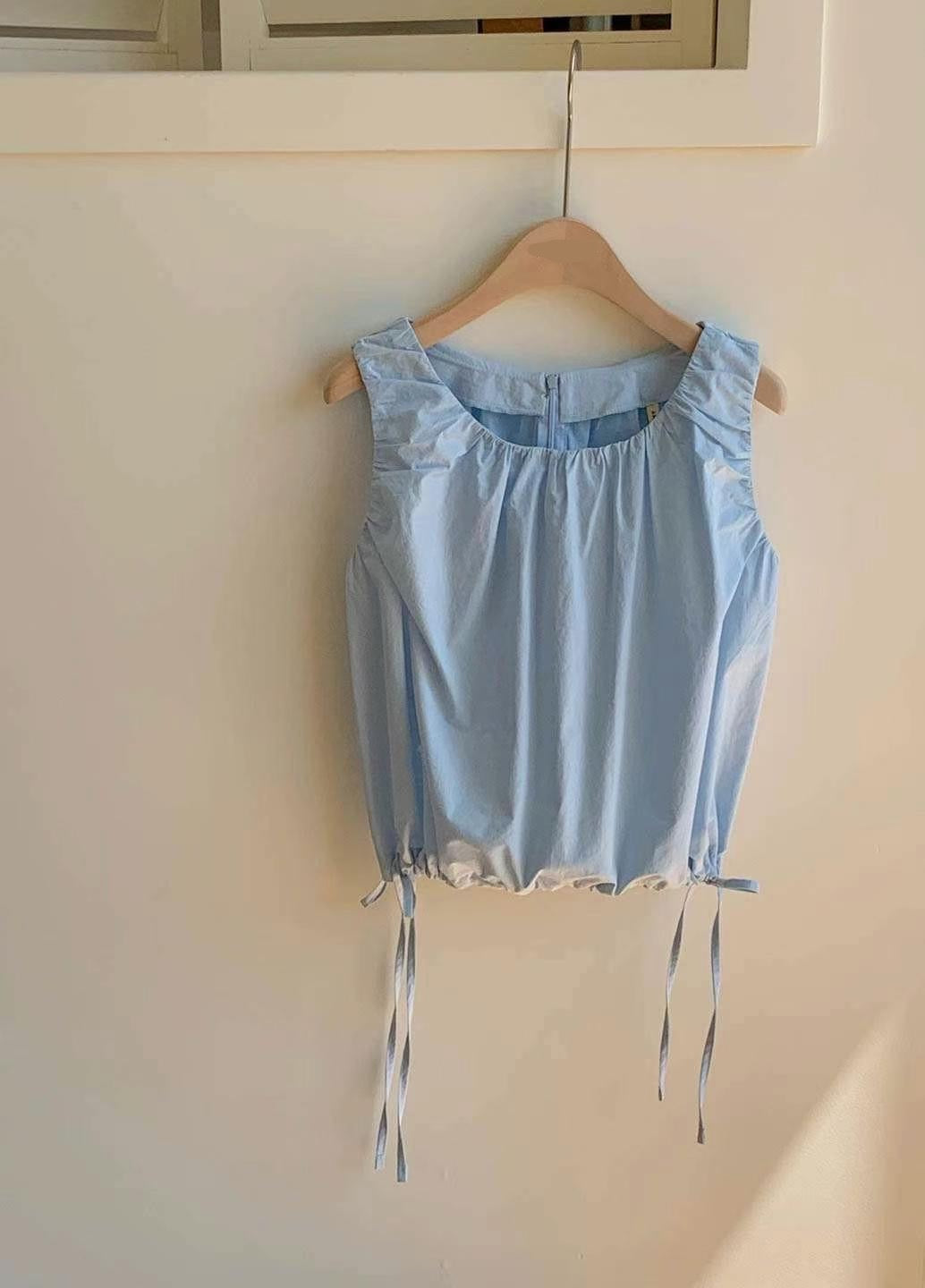 Kayla sleeves top with drawstring