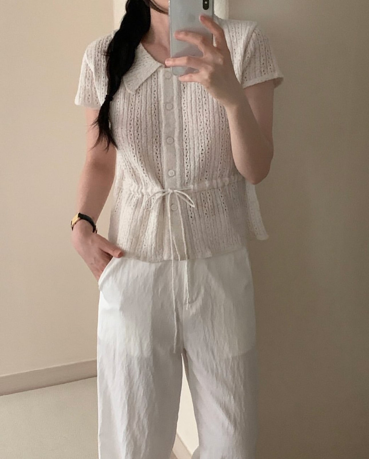 Samatha beige blouse