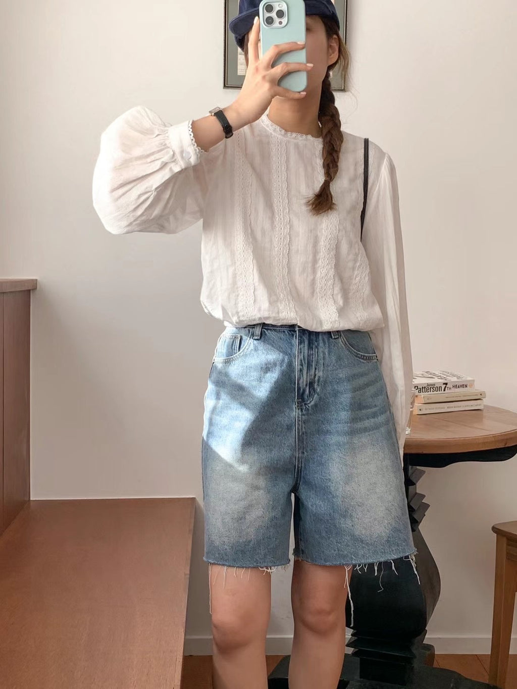 Ada Lace Crochet French Blouse
