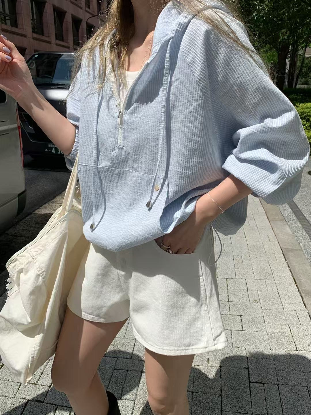 Scarlet line jumper-Blue