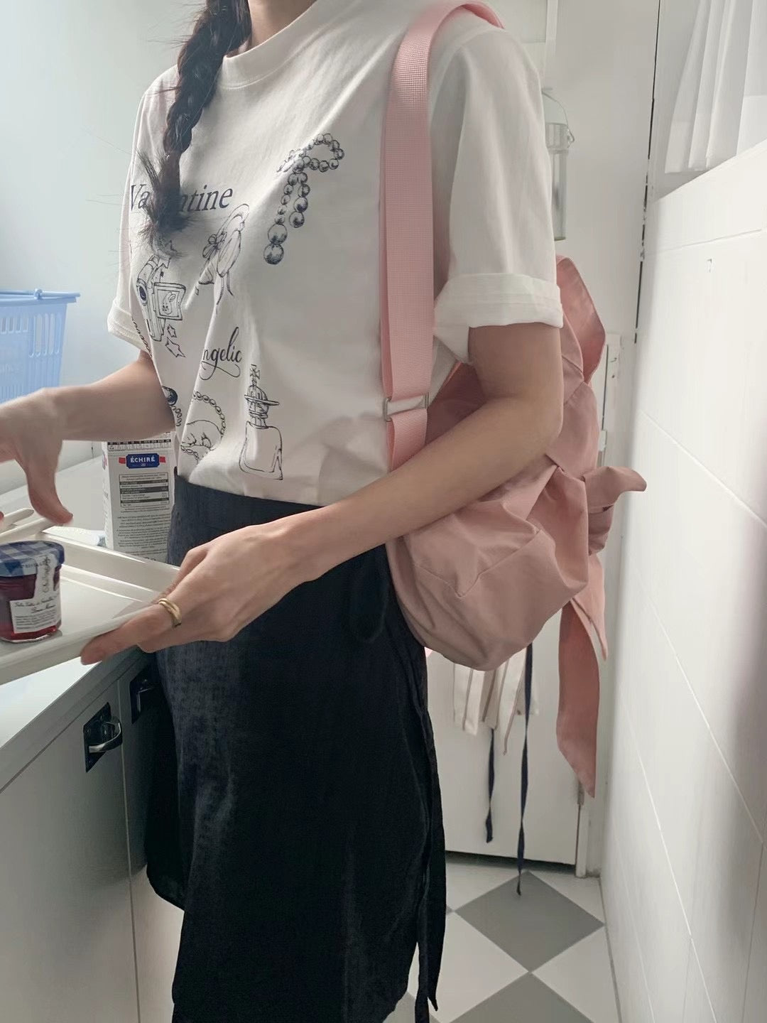 Hana valentine shirt (white)