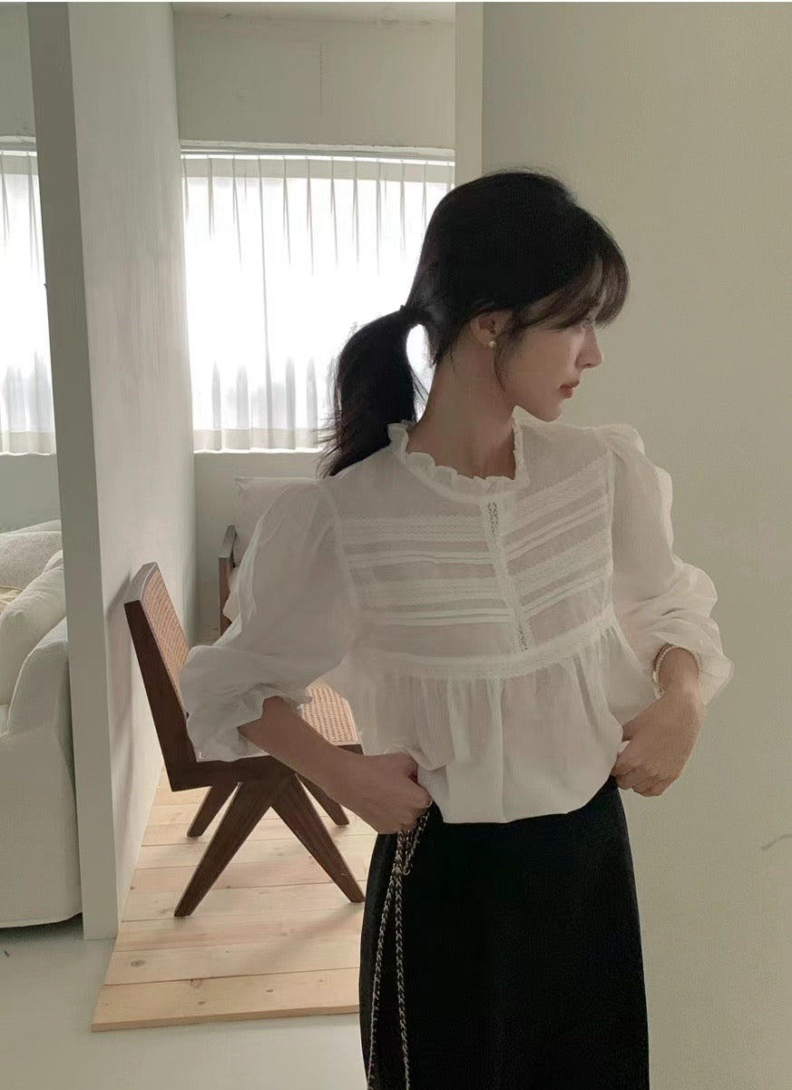 Elsa sweet lace princess blouse