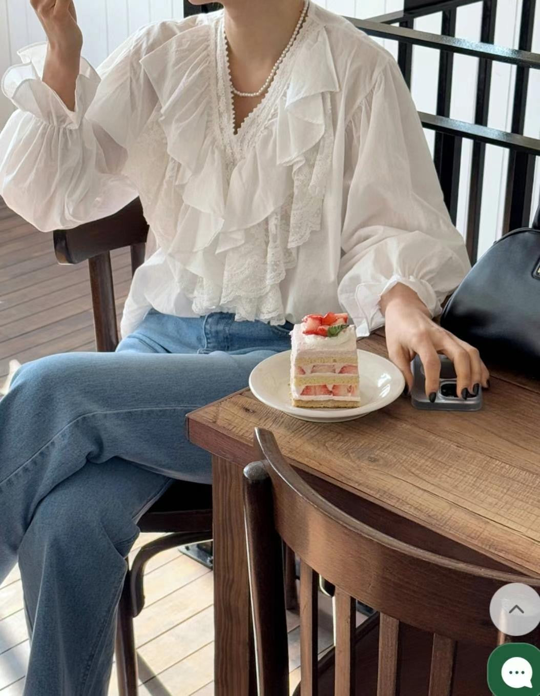 Hyejin layered blouse