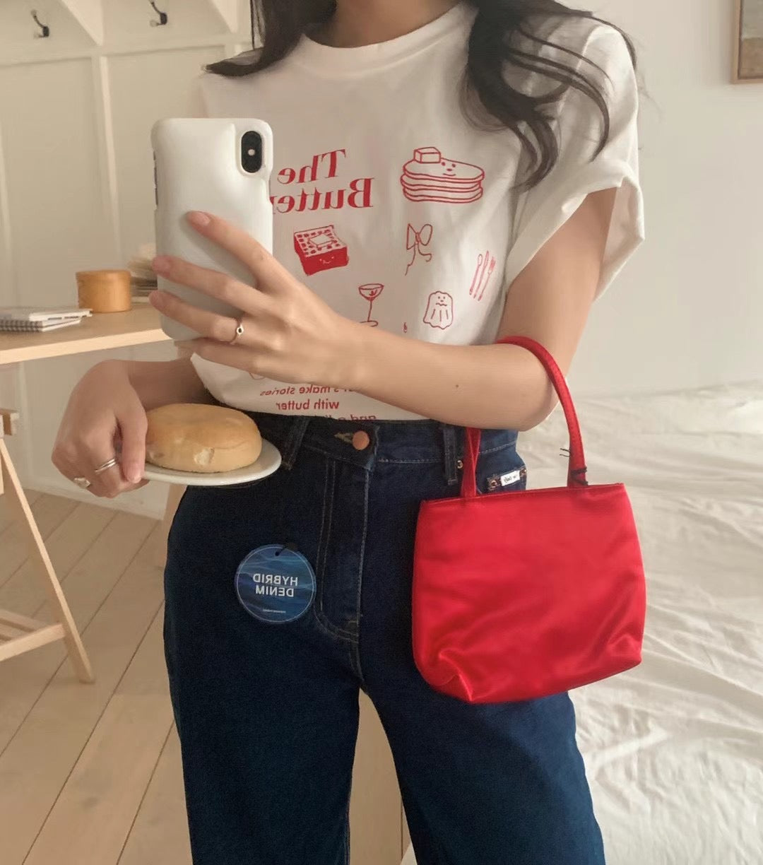 Joy The butters t-shirt (red text)