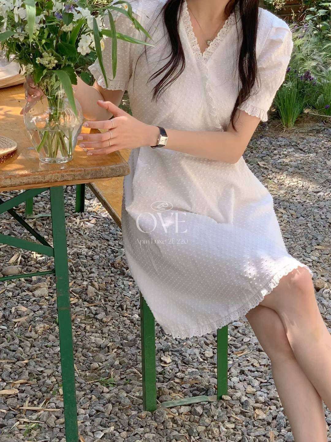 Cloud premium white dress