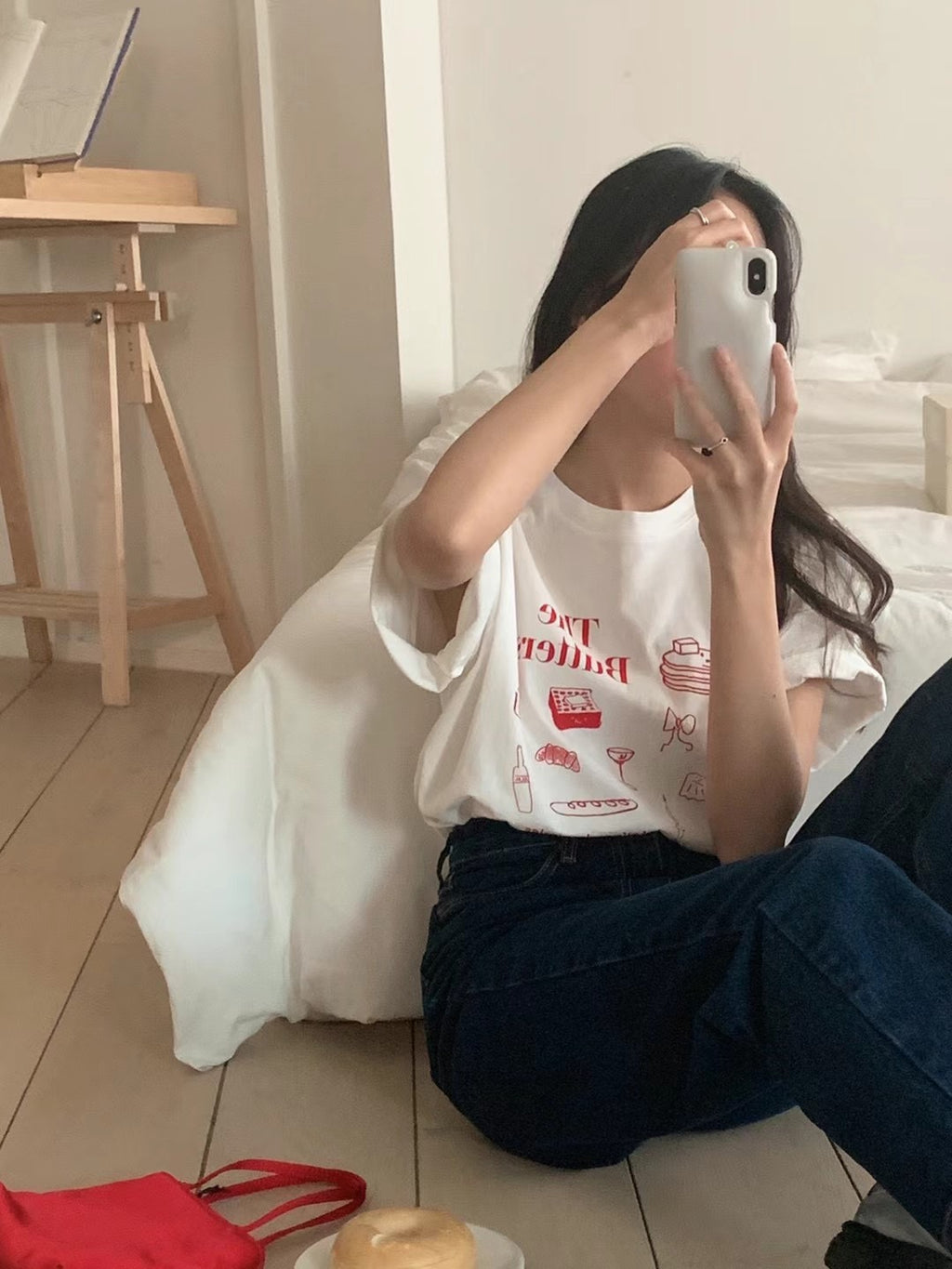 Joy The butters t-shirt (red text)