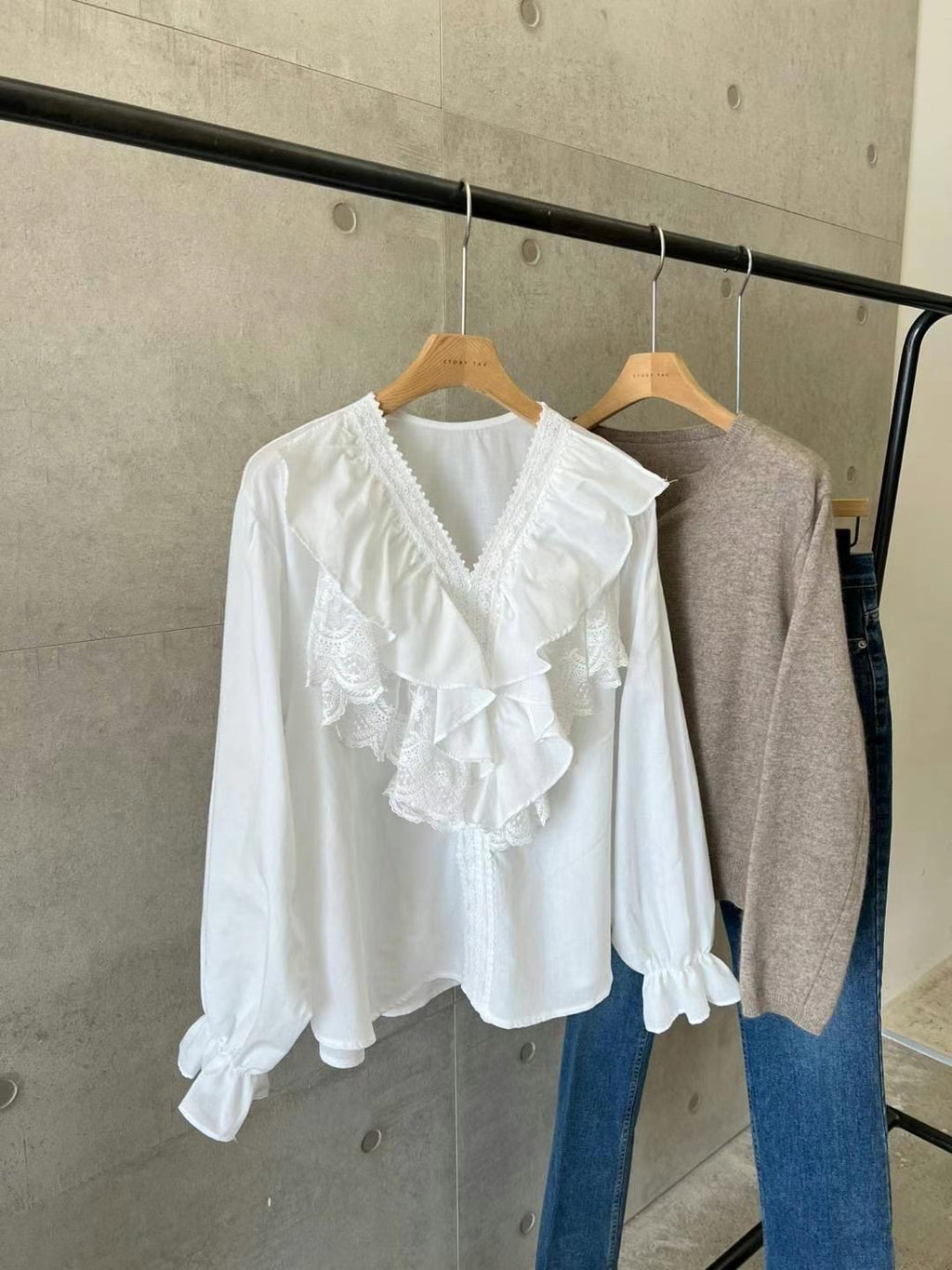 Hyejin layered blouse