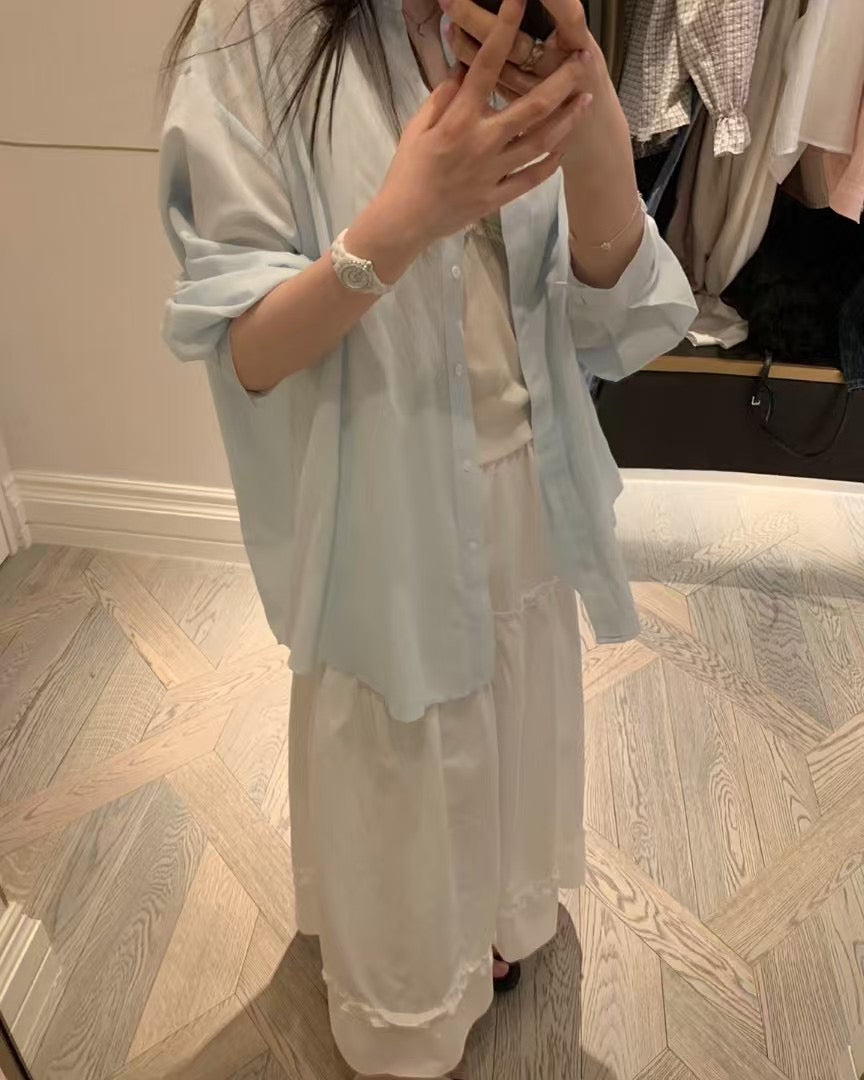 Summer shirt light blue