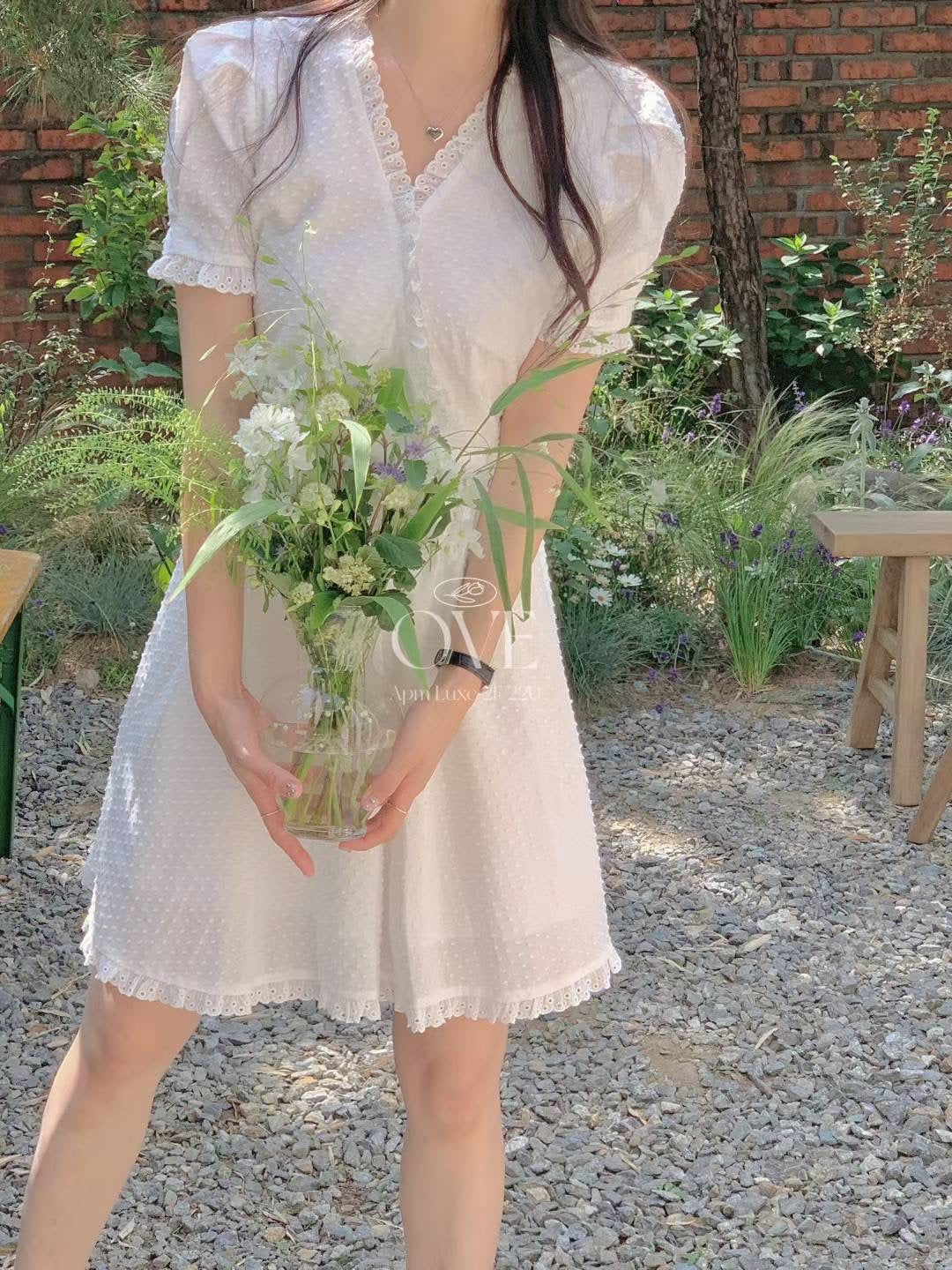 Cloud premium white dress
