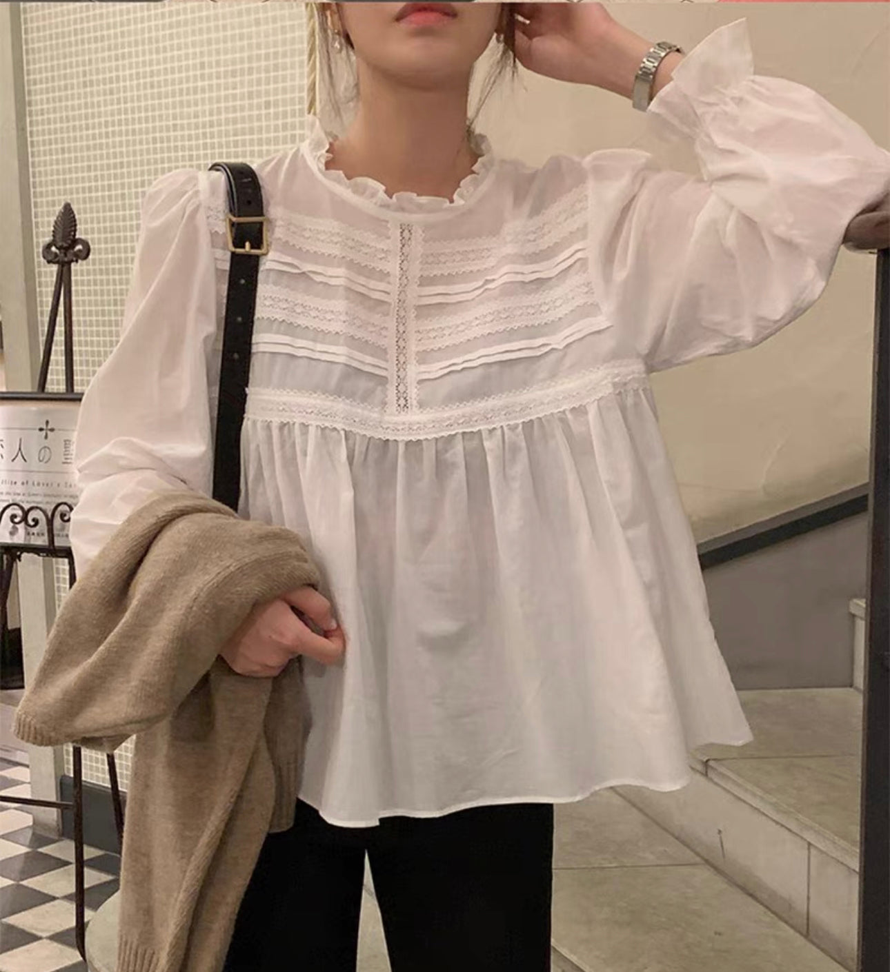 Elsa sweet lace princess blouse
