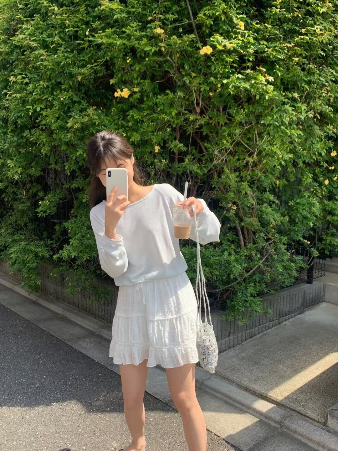 Daisy soft short skirt