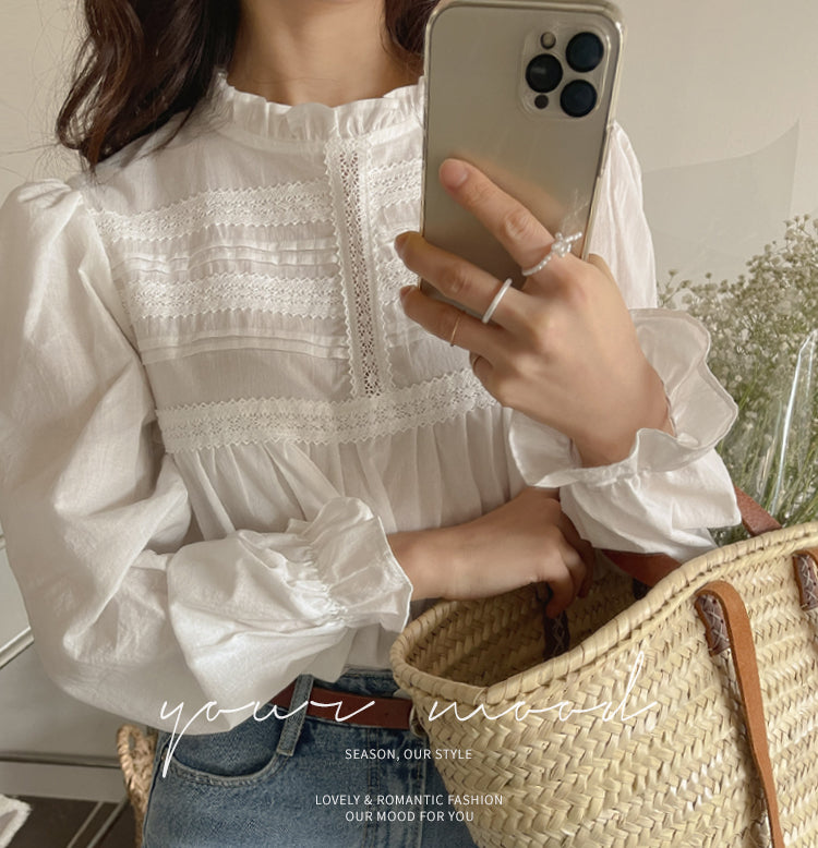 Elsa sweet lace princess blouse