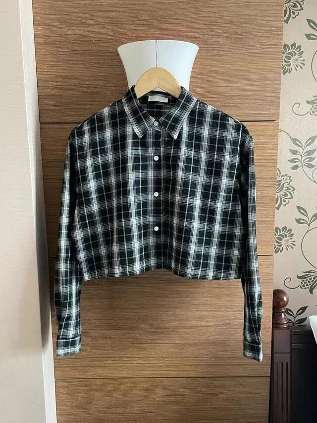 Addison checkered shirt black