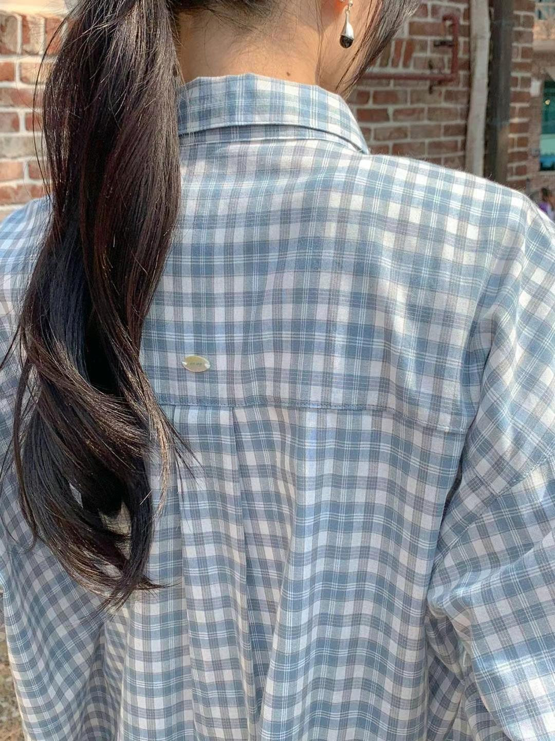 Roni checkered long sleeve shirt