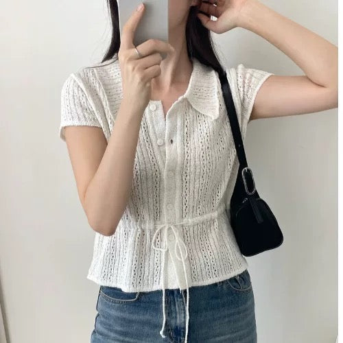 Samatha beige blouse