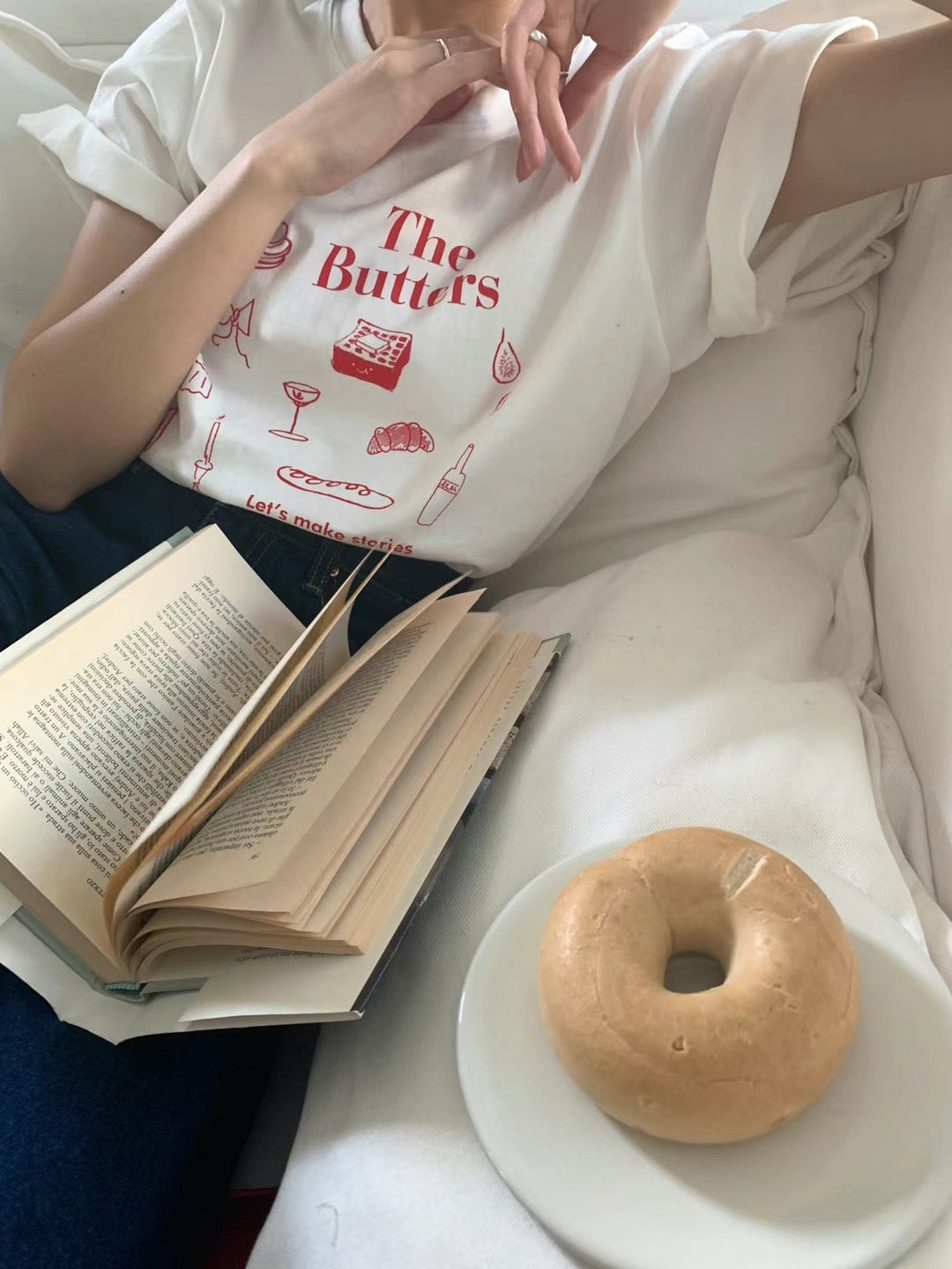 Joy The butters t-shirt (red text)