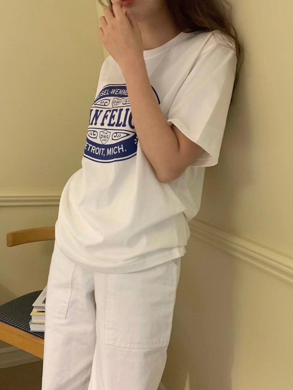 Summer San Felice t-shirt (blue text)