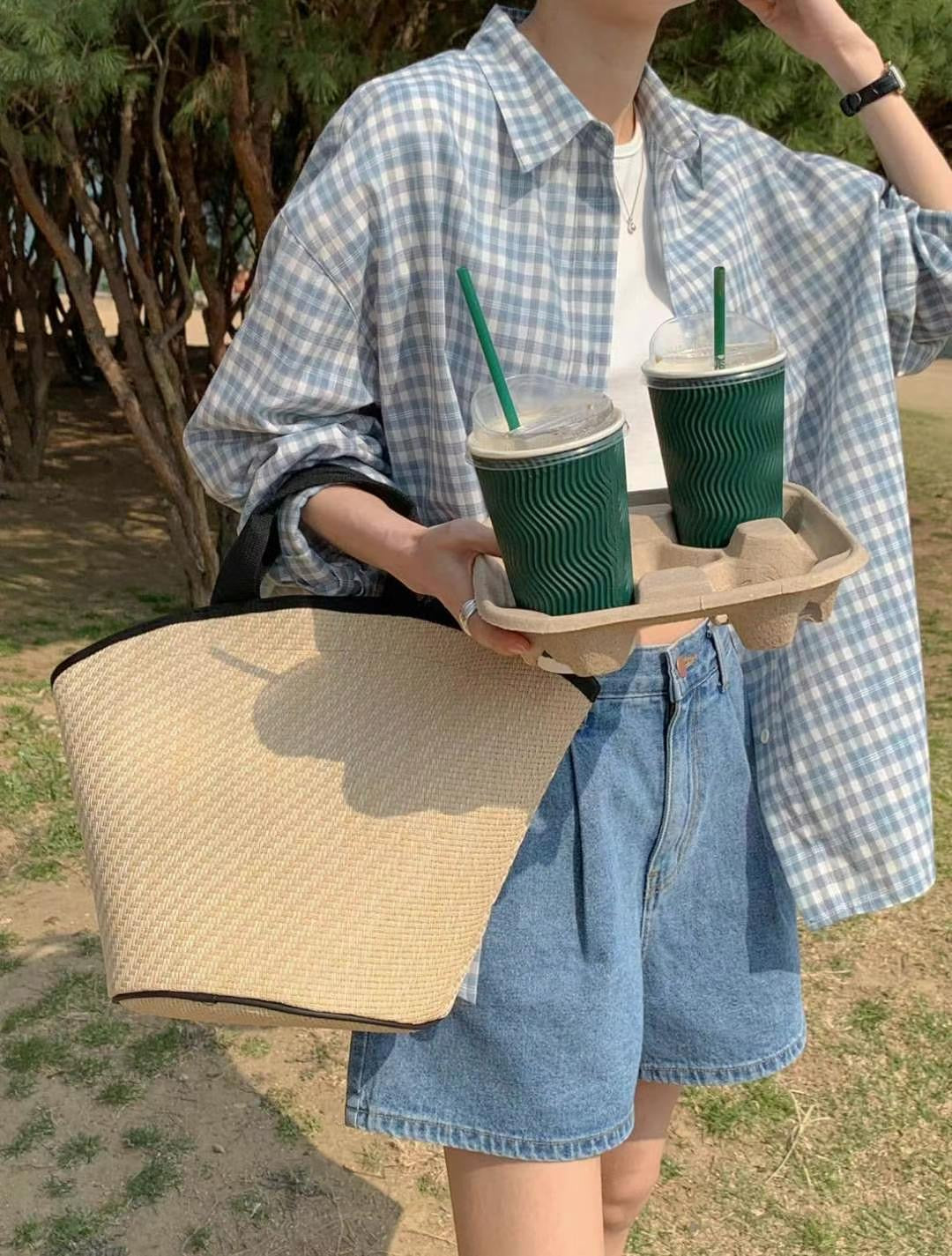 Roni checkered long sleeve shirt