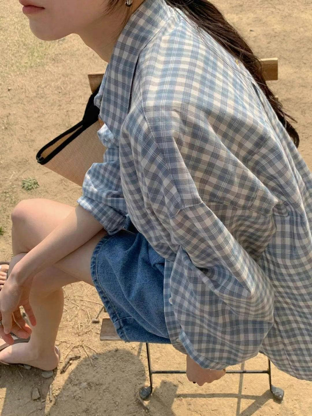 Roni checkered long sleeve shirt