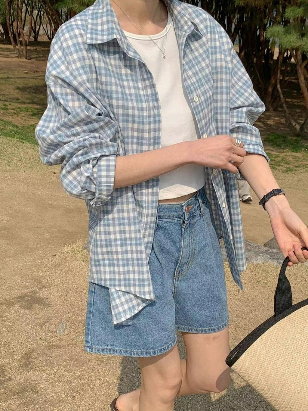 Roni checkered long sleeve shirt