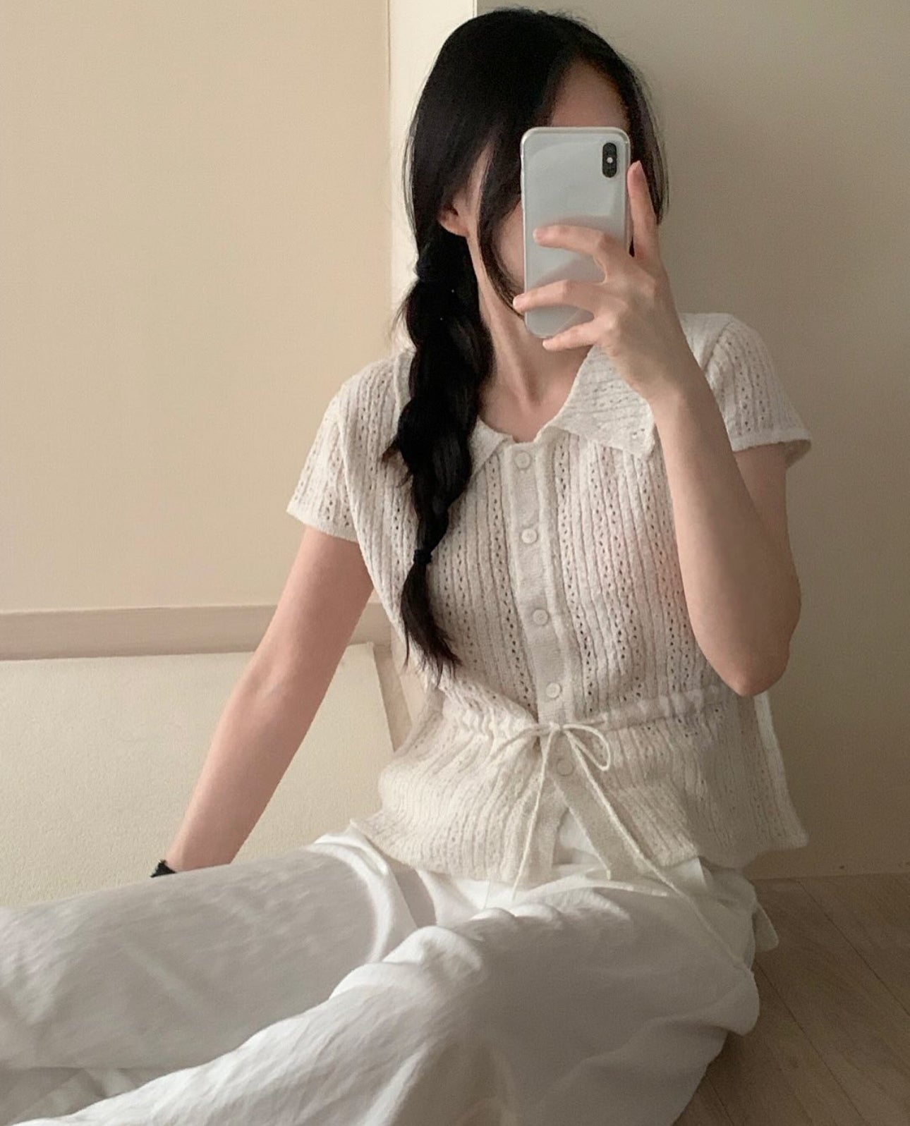 Samatha beige blouse