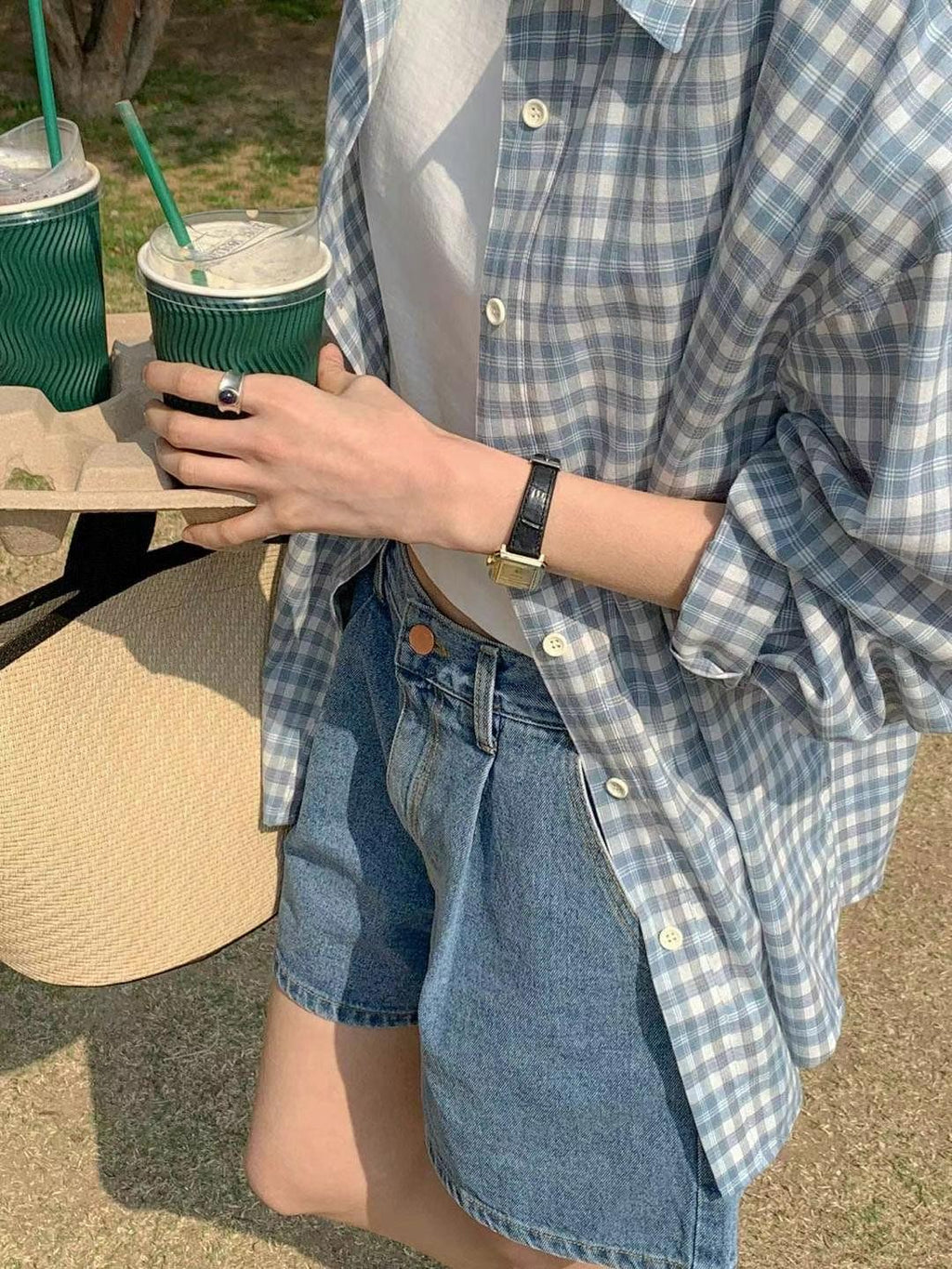Roni checkered long sleeve shirt