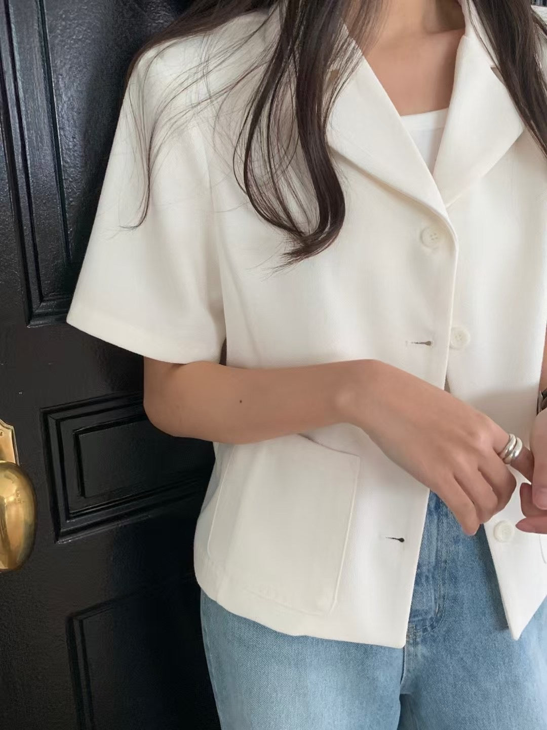 Luna premium white coat