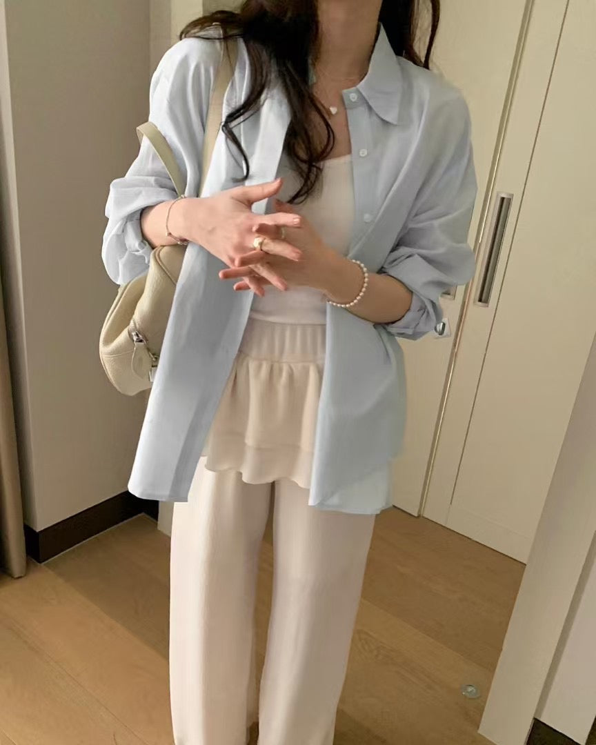 Summer shirt light blue