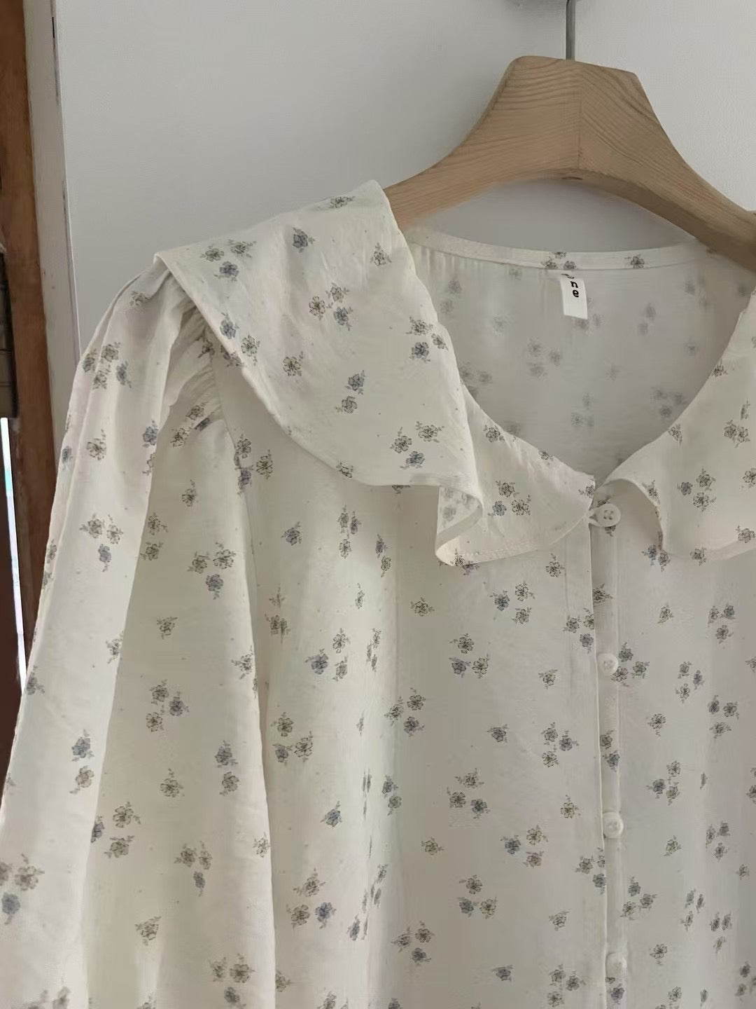 Romance flower print blouse