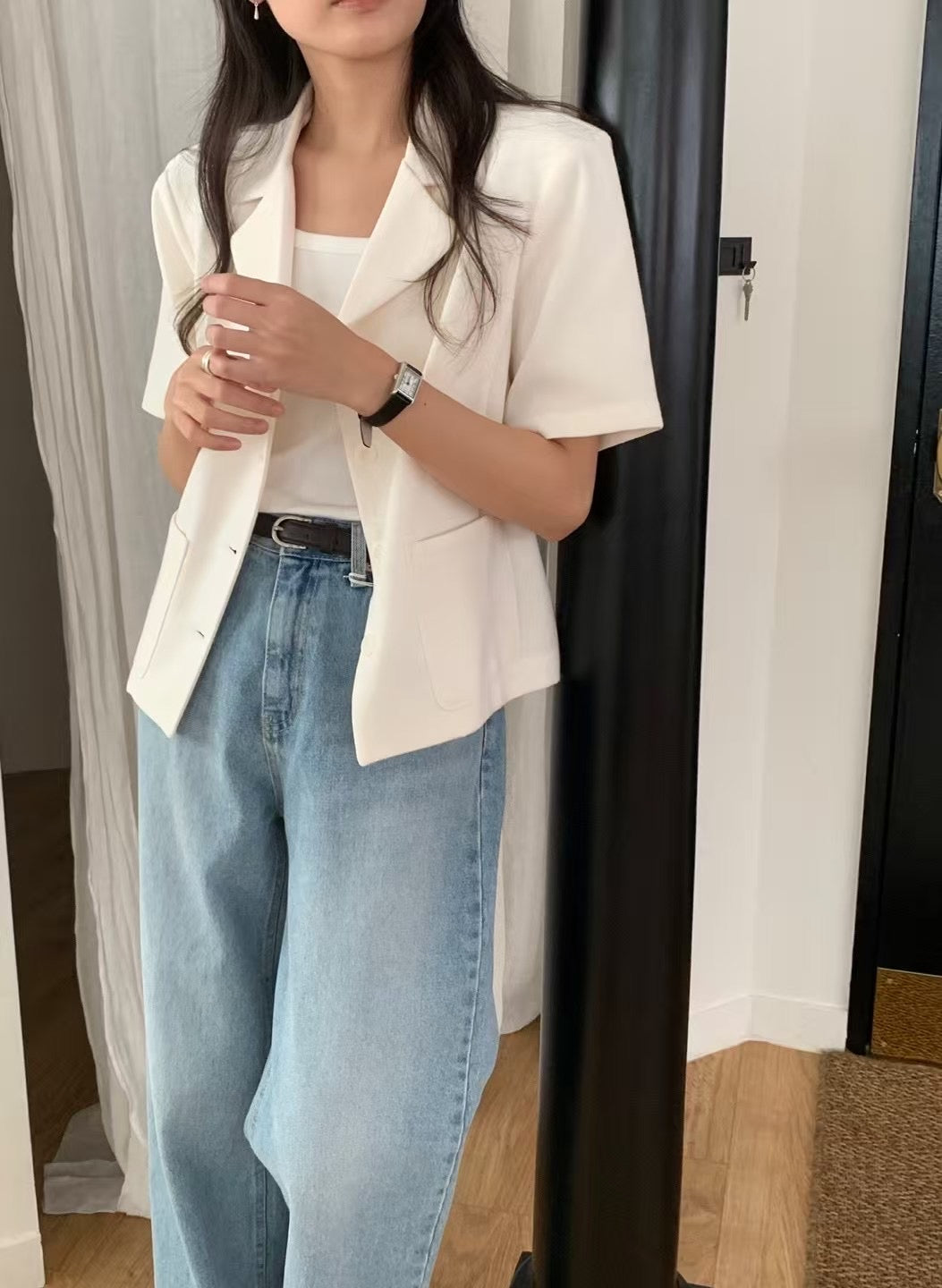 Luna premium white coat